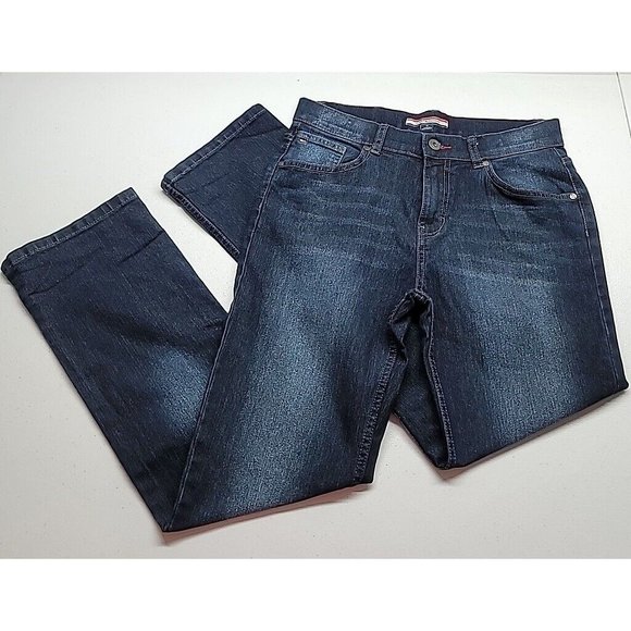 Tommy Hilfiger Slim Stretch Revolution Jeans Size 16 Boys NWOT Adjustable Waist - Picture 1 of 16